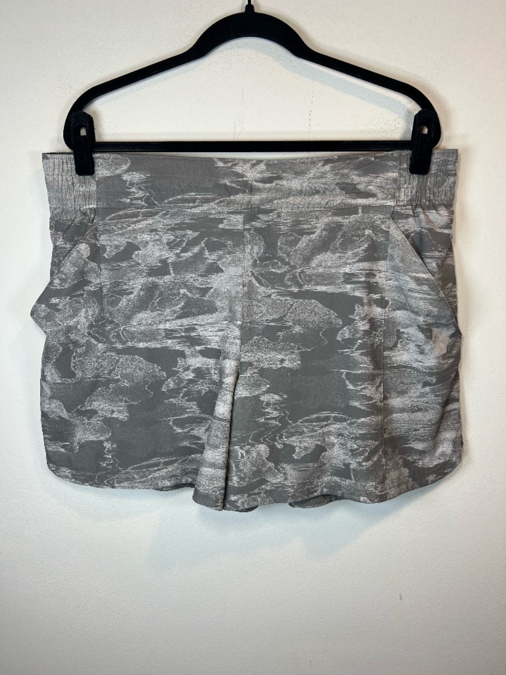 Columbia Lazy Creek Chill Zero Lined 5 in Shorts Gray Abstract Print Pockets XXL